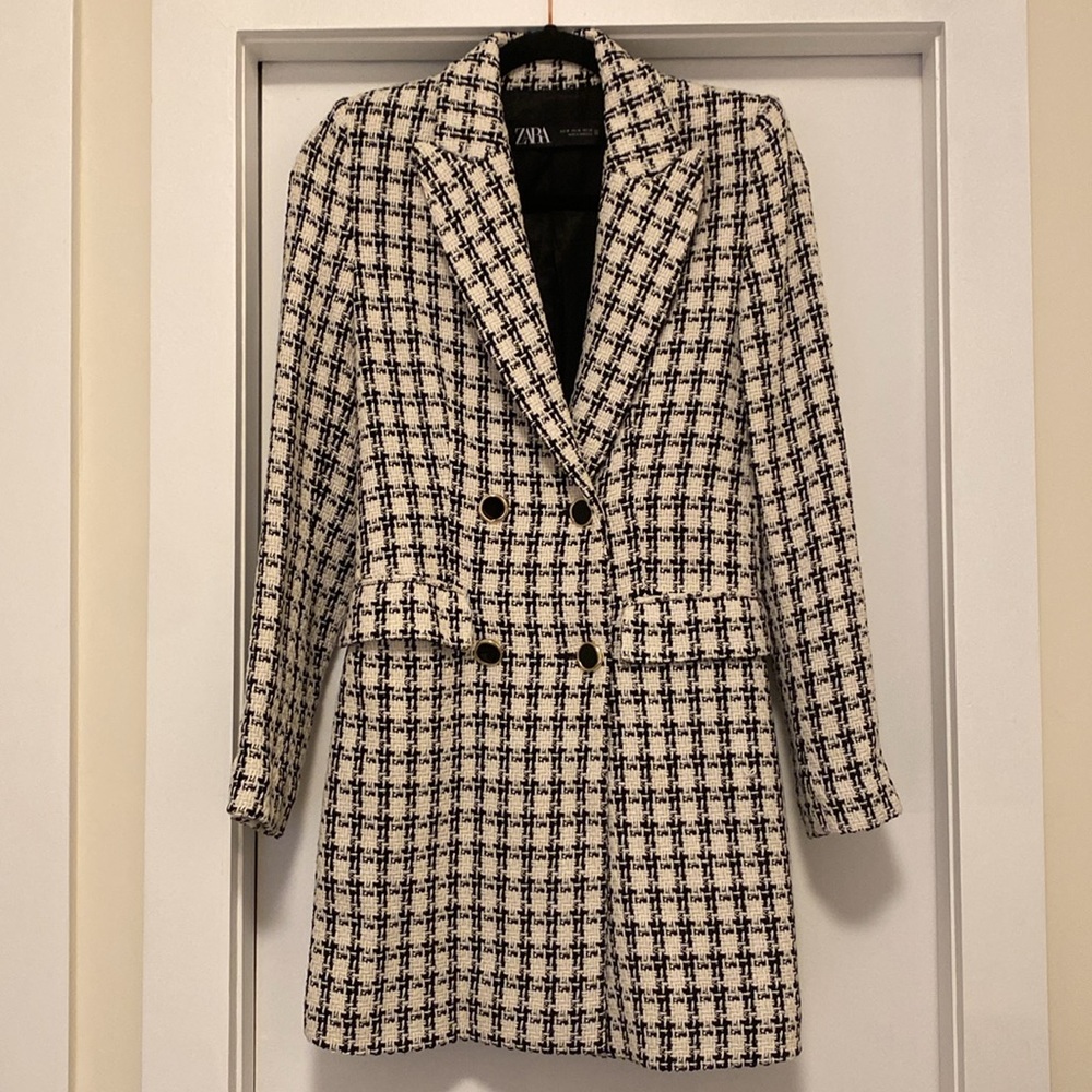 Zara patterned trench coat